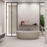 Salle de bain avec revêtement en relief Elba 9541 Nacre 30x90