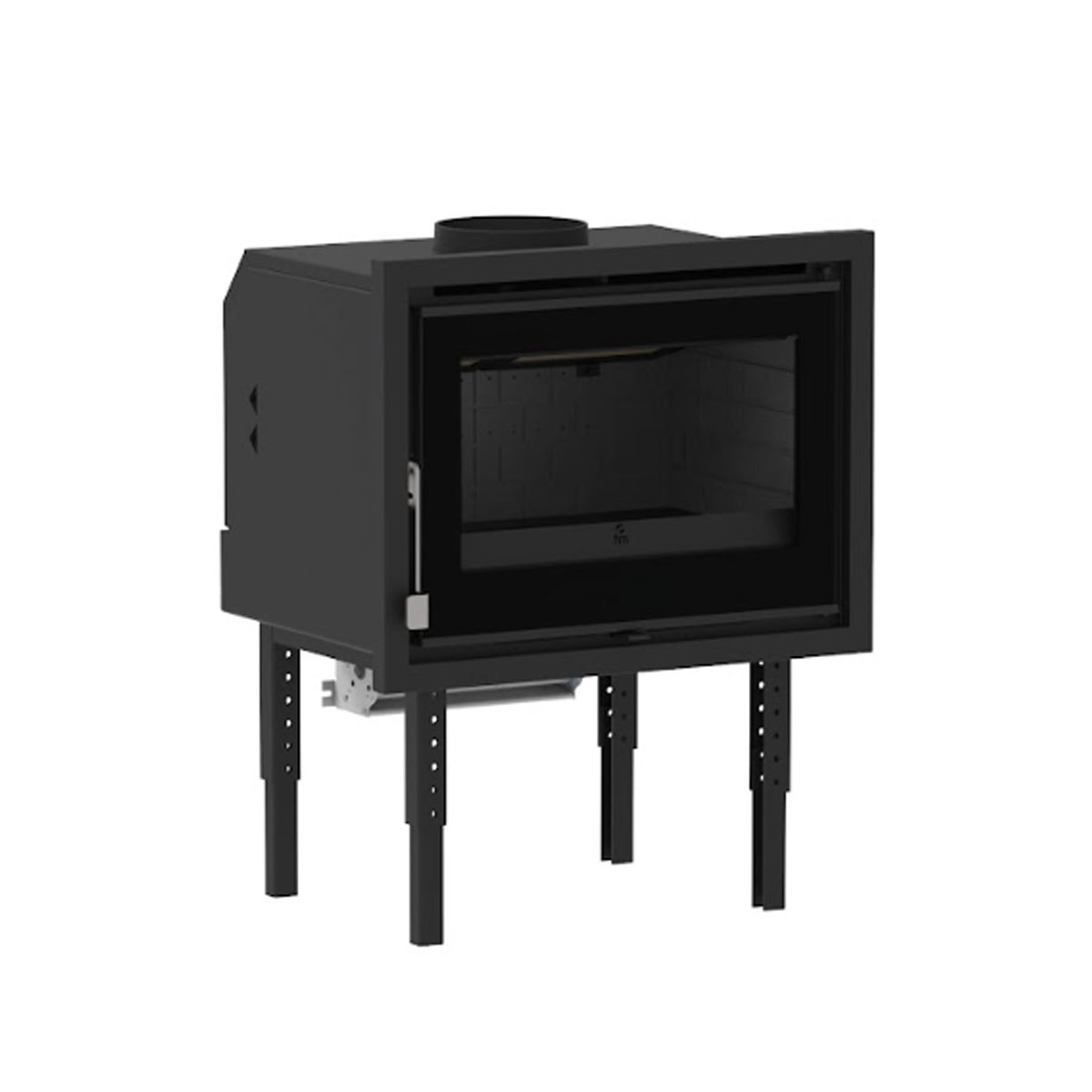 Insertable de leña panorámico IZ-100 FKT vista completa