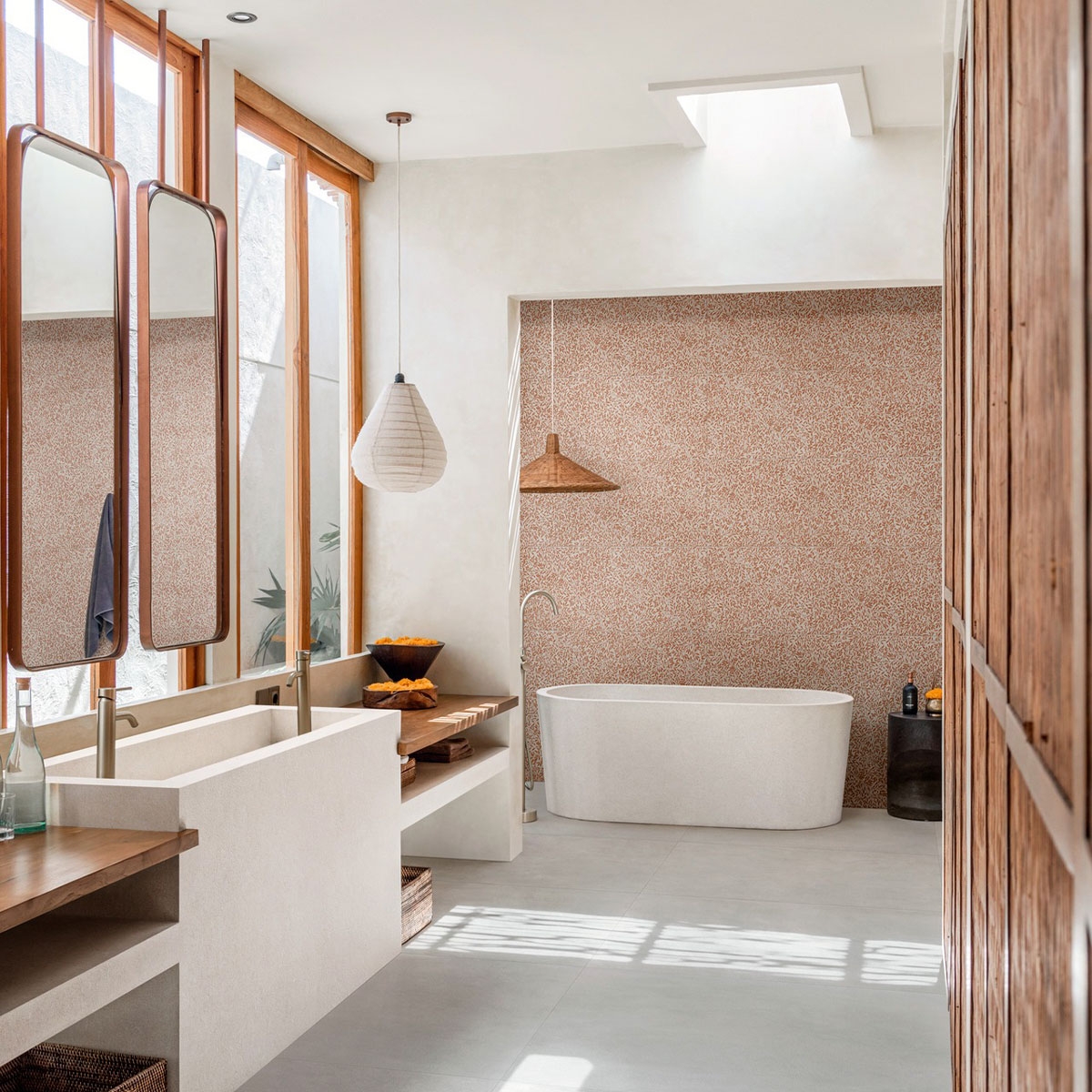 Interior con revestimiento Slow Wall Decoro Myrtle Cotto Touch 40x120