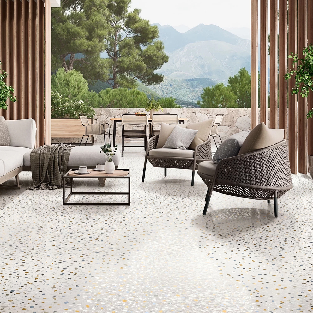 Interior with Palazzo 1862 White flooring 100x100