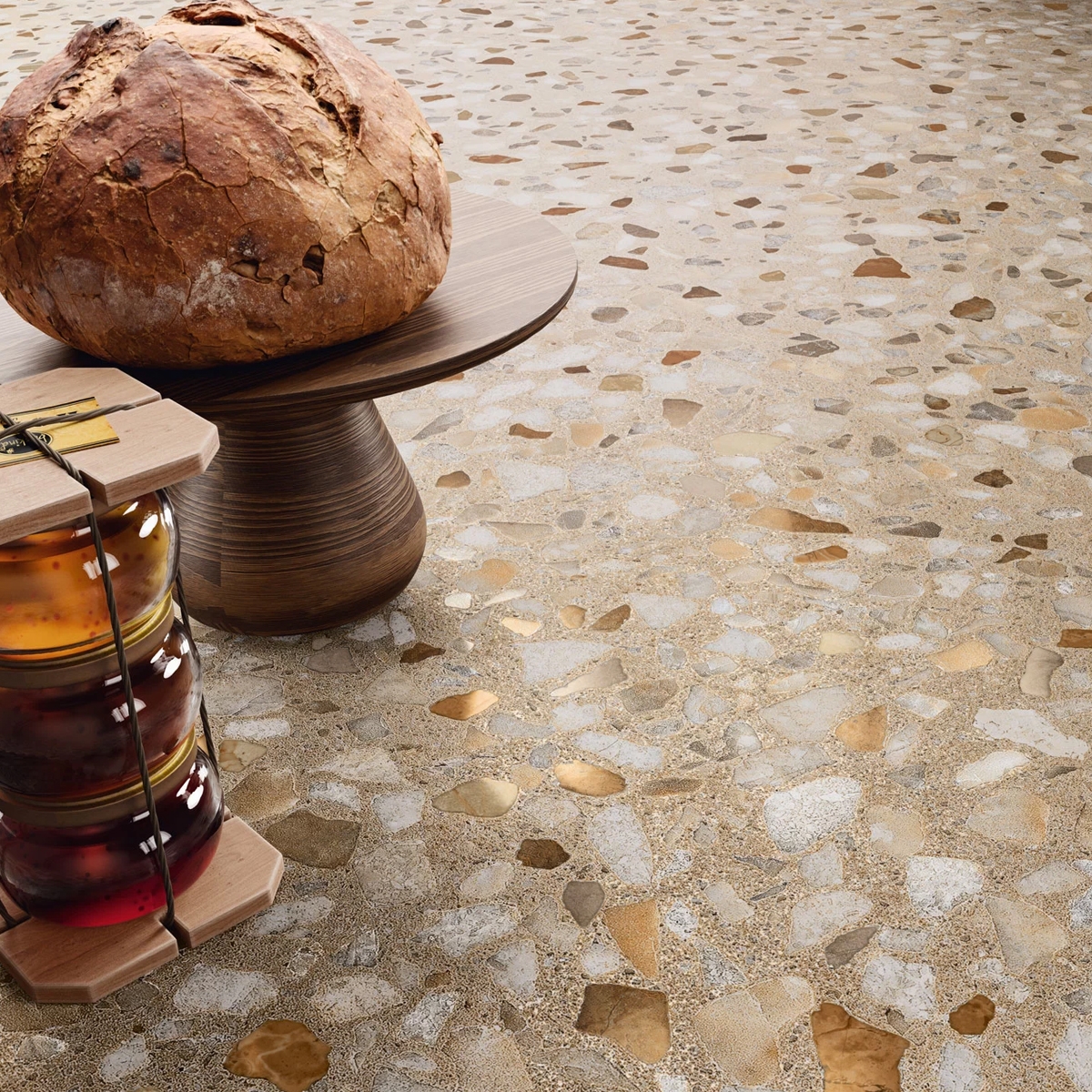 Ambiente con pavimento Palazzo 1862 Café 100x100