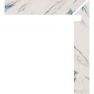 Firenze 1842 Calacatta Blue Right Zanquin 7,5x50 (Box 8 Stück)