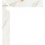 Zanquin Izquierdo Firenze 5062 Calacatta Gold 7.8x50 (Caja 8 piezas)