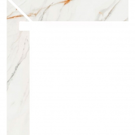 Foto de Zanquin Izquierdo Firenze 5062 Calacatta Gold 7.8x50 (Caja 8 piezas)