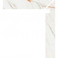 Zanquin Derecho Firenze 5062 Calacatta Gold 7.8x50 (Caja 8 piezas)