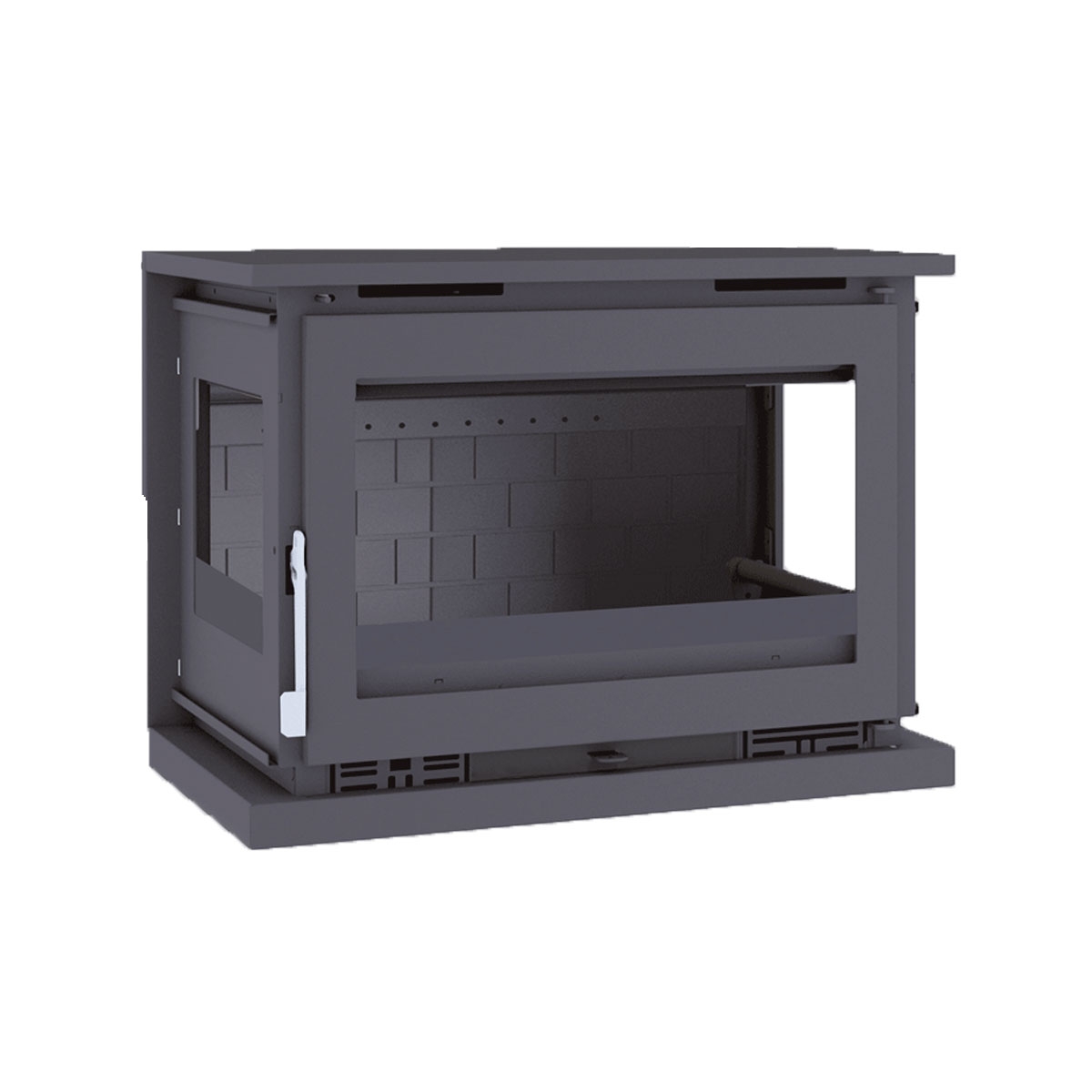 3-sided wood stove to hang with M-173 FK turbines from fm calefacción