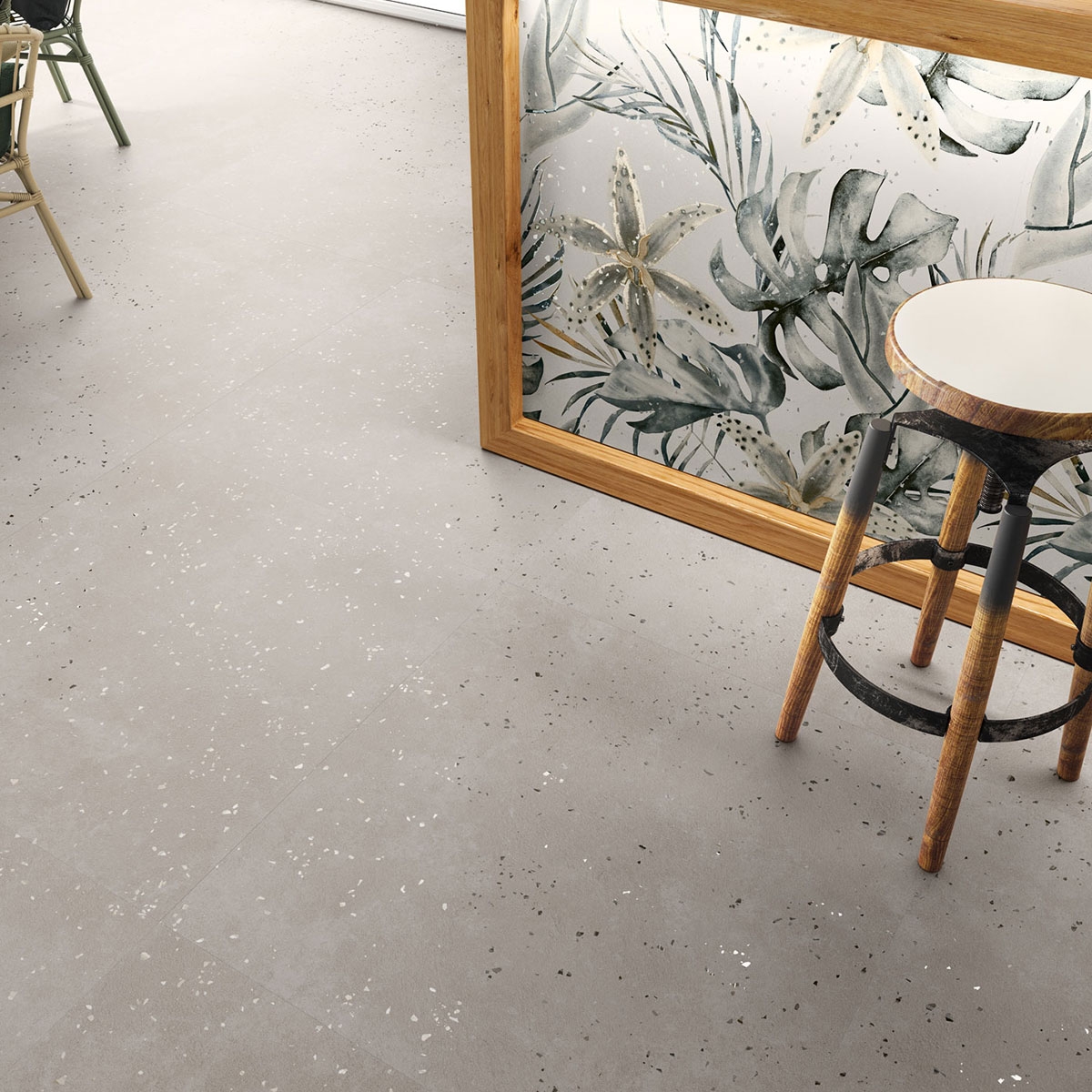 Ambiente con pavimento Helsinki 1841 Gris 100x100