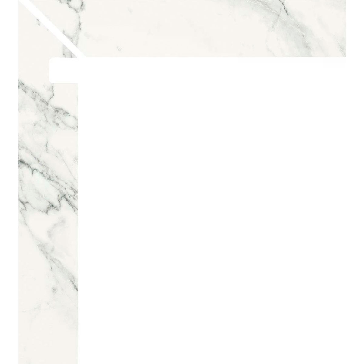 Zanquin Left Loira 1857 White 7.5x50 (Box 8 pieces)