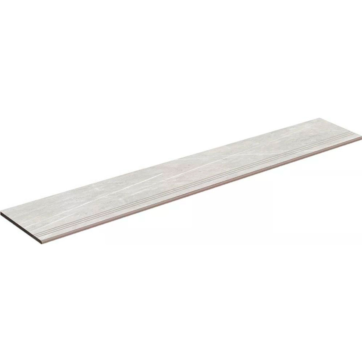 Peldaño Romado Huella Lyon 1837 Perla 33x98 (Caja 3 piezas)