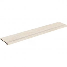 Peldaño Vuelta Huella Lyon 1837 Crema 33x98 (Caja 2 piezas)