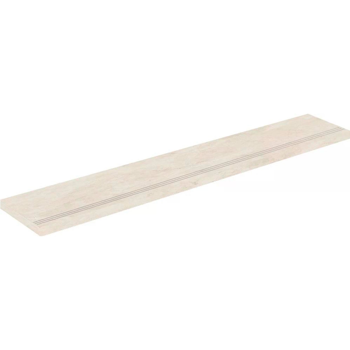 Corner Step Angular Footprint Lyon 1837 Cream 33x98 (Box 1 piece)