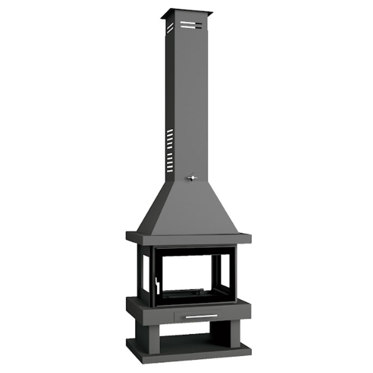 Zentraler Holzkamin C-104 K von fm calefacción