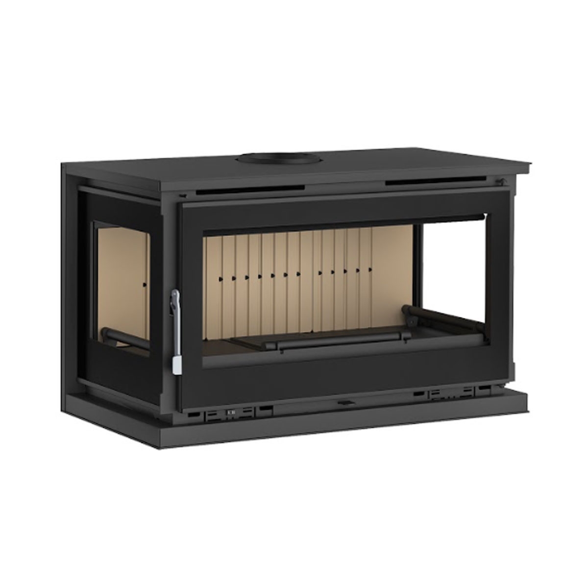 Hanging wood stove with 3 sides M-103 K fm calefacción