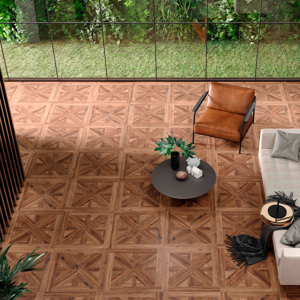 Volte Maquetry Walnut 75x75