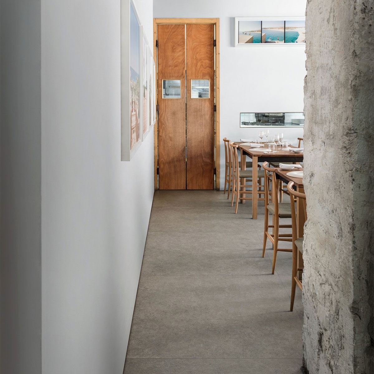 Interior with floor Room Antracite 100x100