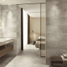 Bathroom with Montana 9550 Grey Relief coating 30x90