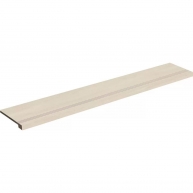 Peldaño Vuelta Huella Manhattan 1800 Crema 33x100 (Caja 2 piezas)