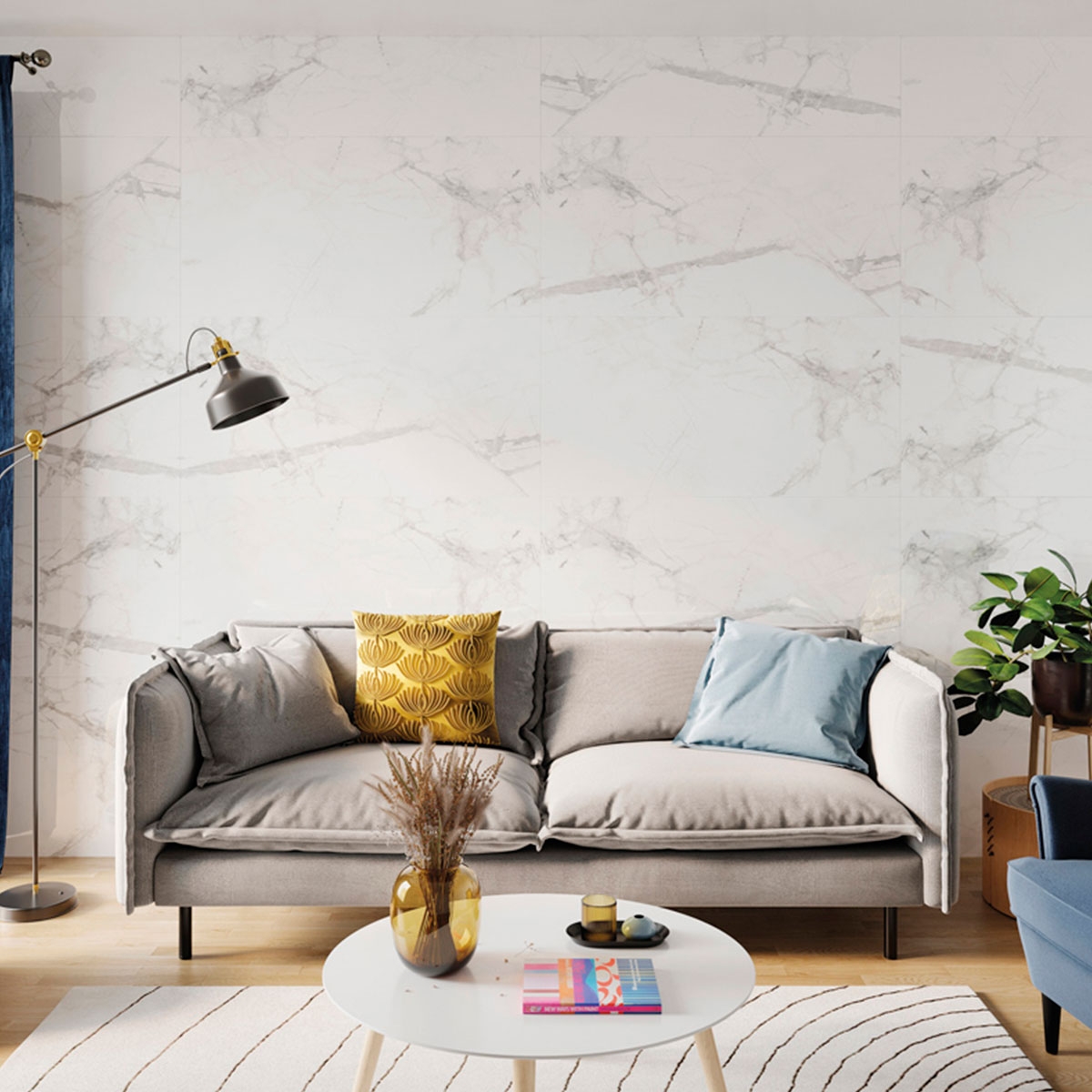 Ambiente con Spc Calacatta Neve Vilo 60x120 (Box 2.88m2)