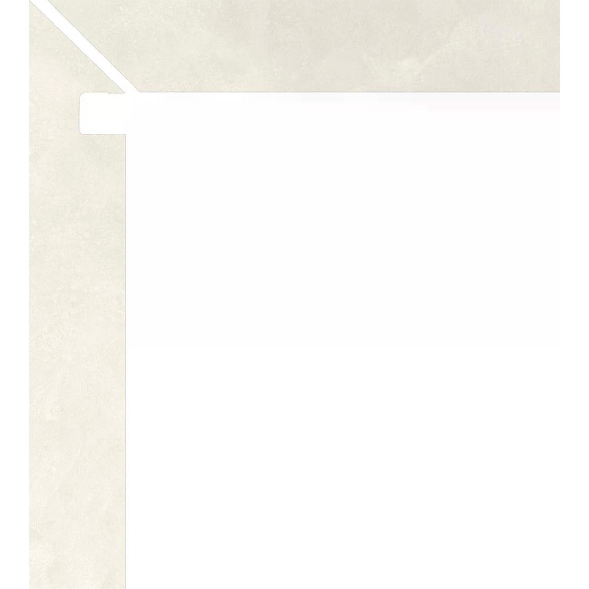 Left Zanquin Newark 1861 White 7.5x50 (Box 8 pieces)