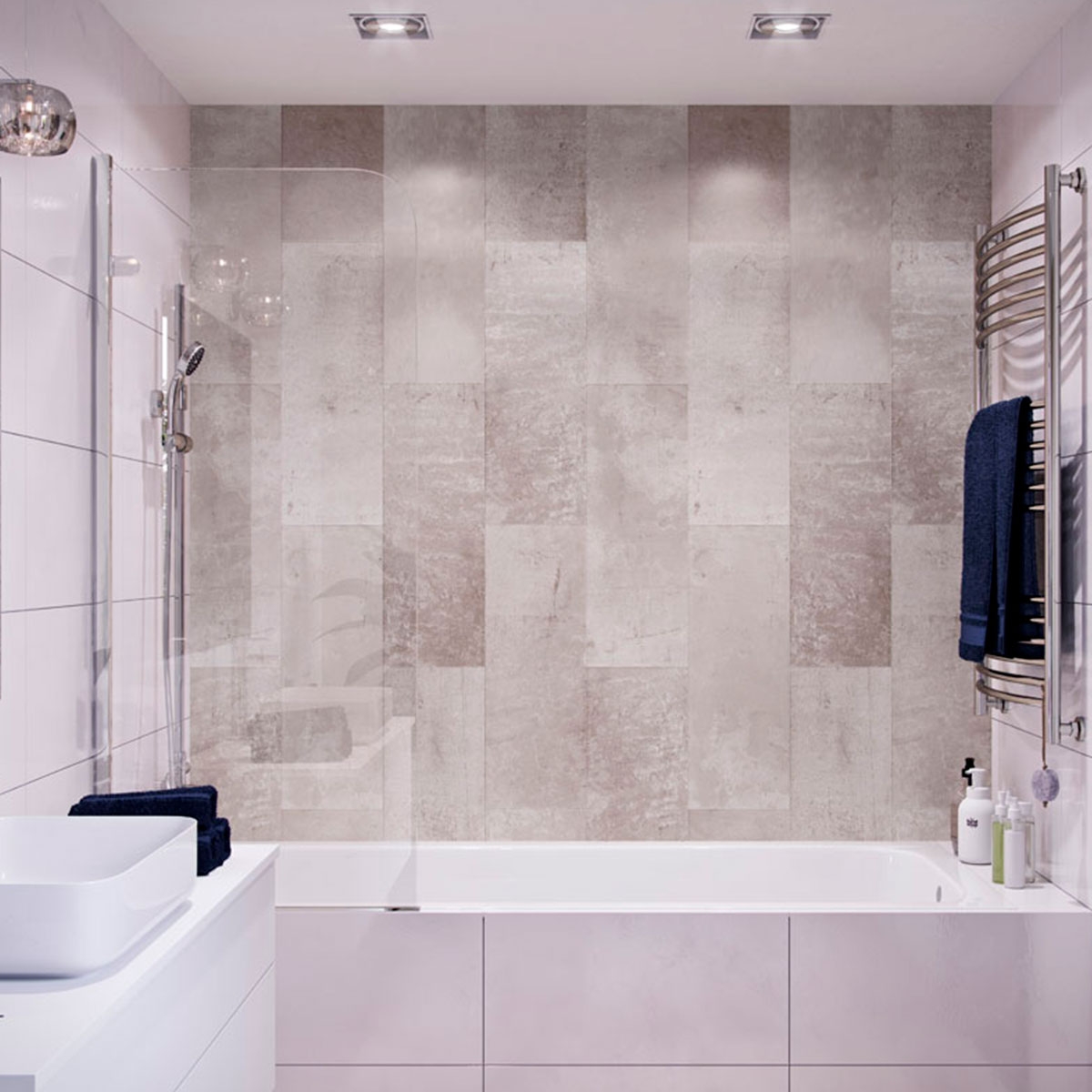 Baño con Vilo Motivo Piedra Pastello 265x25 (Caja 2.65m2)