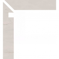 Left Zanquin Notre Dame 1814 White 7.5x50 (Box 8 pieces)