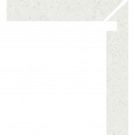 Zanquin Derecho Obi 1955 Blanco 7.5x50 (Caja 8 piezas)