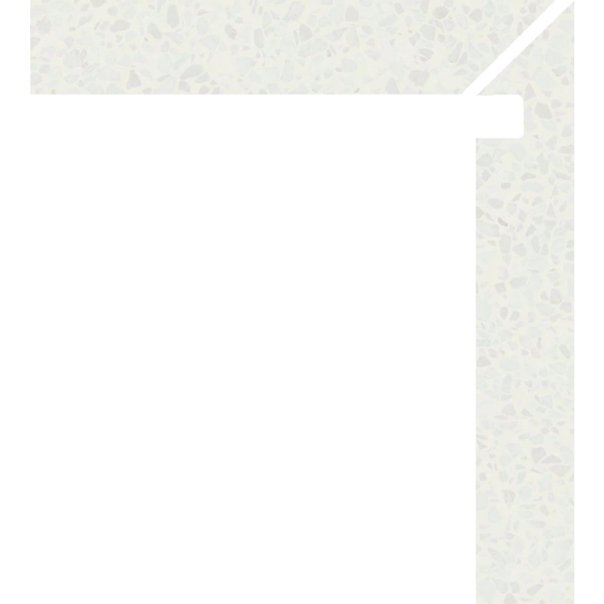 Zanquin Derecho Obi 1955 Blanco 7.5x50 (Caja 8 piezas)