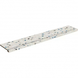 Peldaño Vuelta Huella Palazzo 1862 Perla 33x100 (Caja 2 piezas)