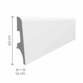 Plinthe Sparkling 65 Blanc 240x6,5 (Prix par pièce)