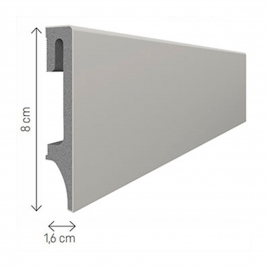 Schaumstoffsockel 80 Grau 240x8 (Preis pro Stück)
