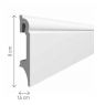 Sparkling Skirting Board 80 White 240x8 (Price per piece)