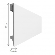 Sparkling Skirting 120 White 240x12 (Price per piece)