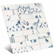 Rice Bianco Decoro Leaf Lux 5x15 (Caja 0.81 m2) Tamaño del panel cm 45x45