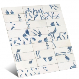 Rice Bianco Decoro Leaf Lux 5x15 (Caja 0.81 m2)