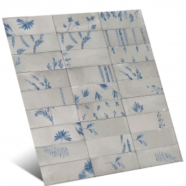 Foto de Rice Grigio Decoro Leaf Lux 5x15 (Caja 0.81 m2)