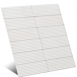 Rice Bianco Strutt Pleat 3D Lux 7.5x20 (Caja 0.72 m2)