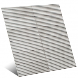 Rice Grigio Strutt Pleat 3D Lux 7.5x20 (Caja 0.72 m2)