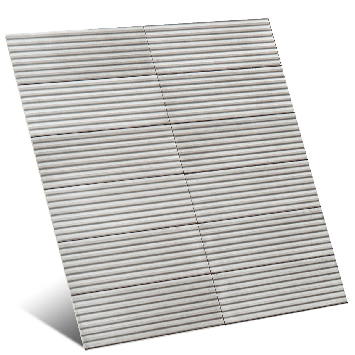 Rice Grigio Strutt. Pleat 3D Lux 7.5x20 (Caja 0.72 m2)
Tamaño del panel cm 40x45