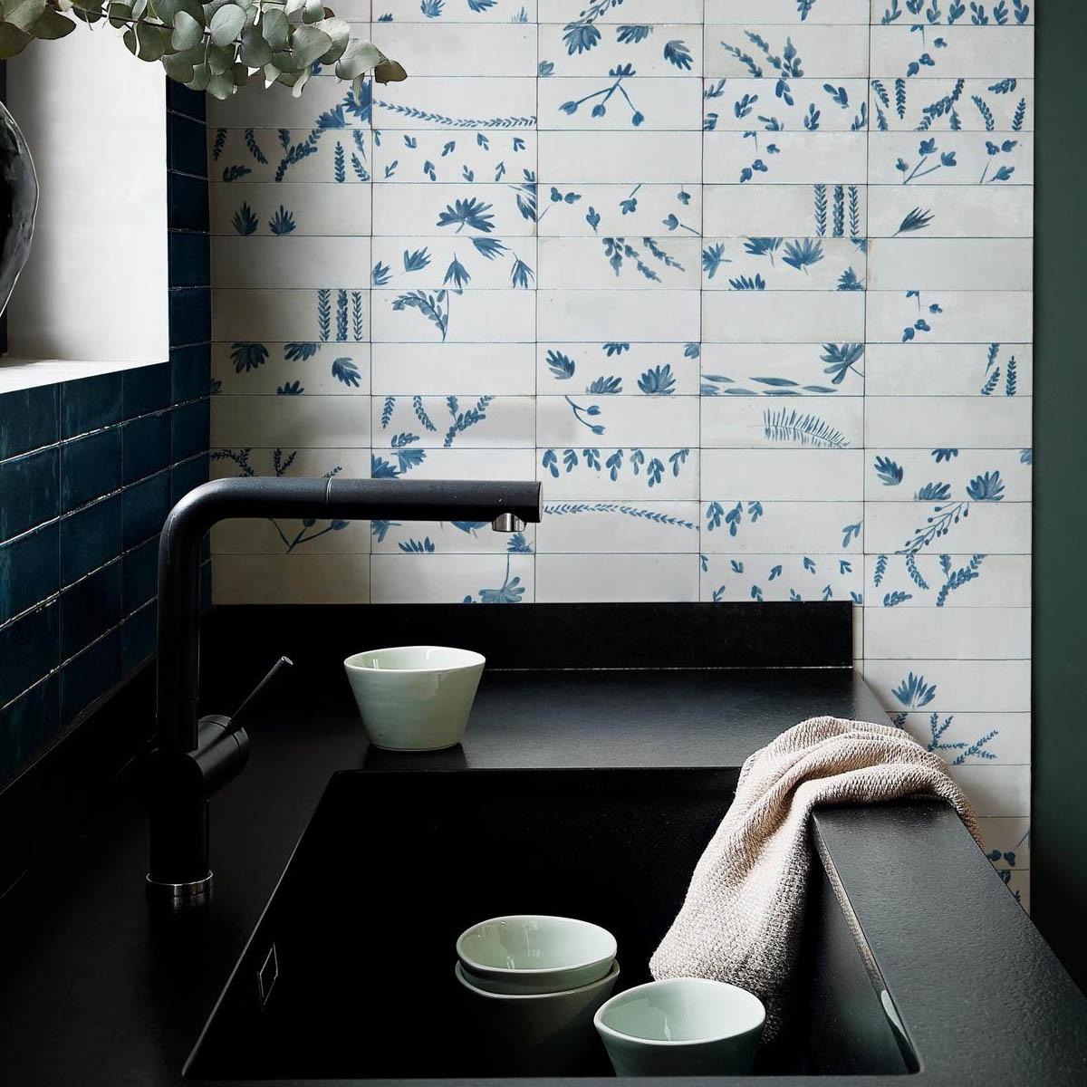 Interior con Revestimiento Rice Blu Lux 5x15