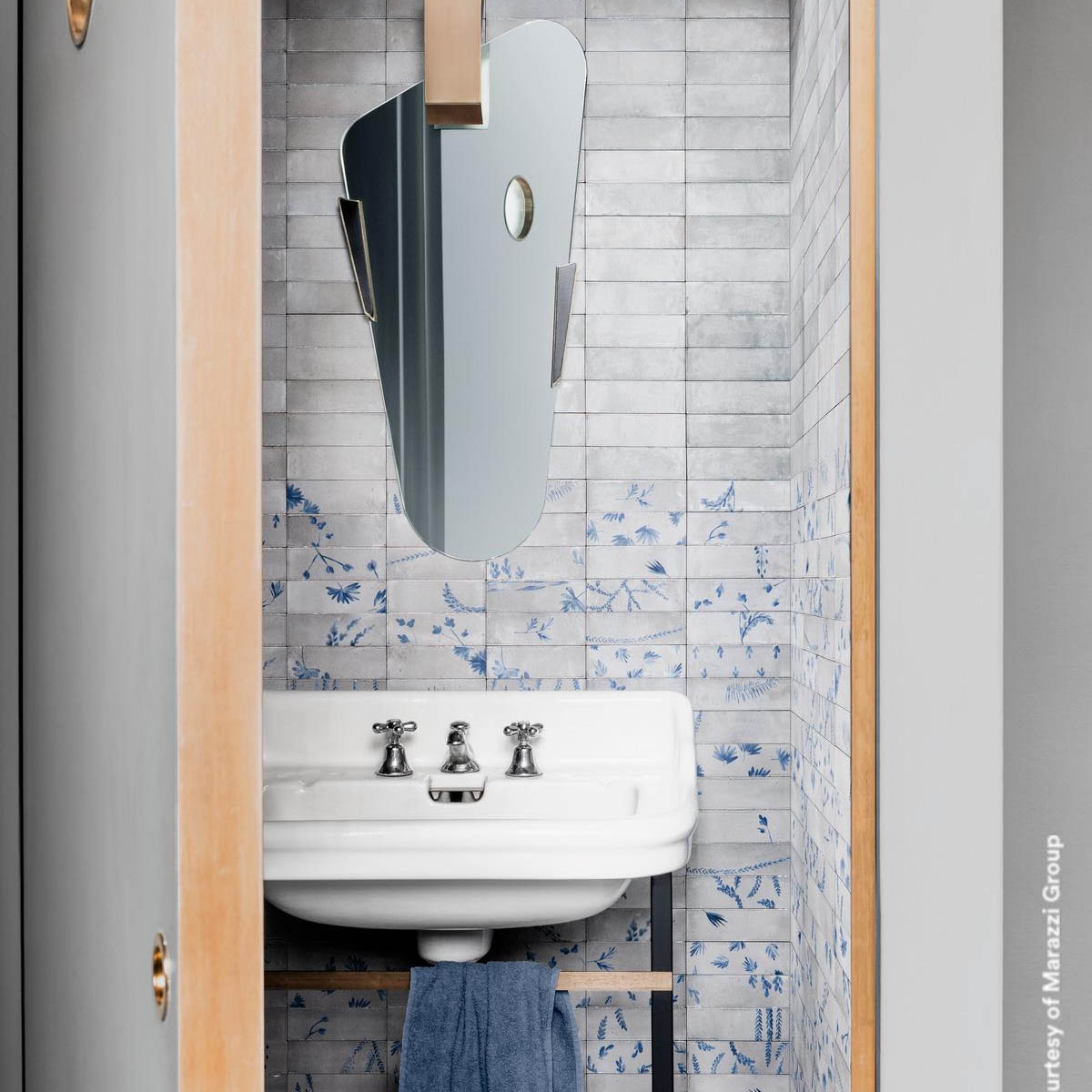 Baño con Revestimiento Rice Grigio Lux 5x15