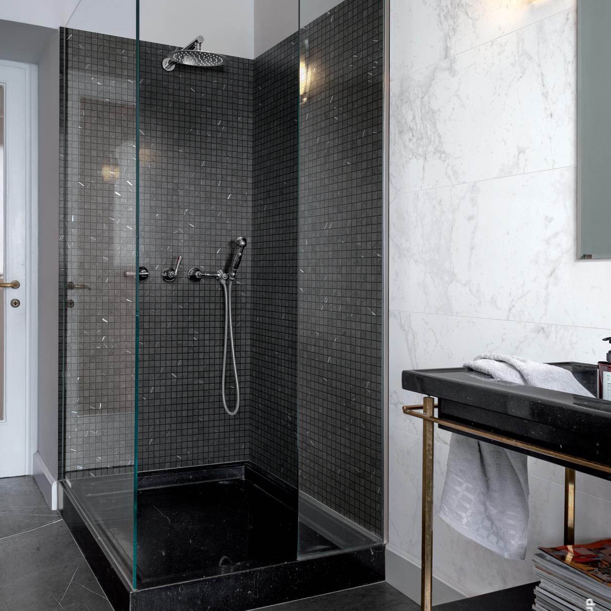 Baño con Revestimiento Allmarble Altissimo Satin 40x120