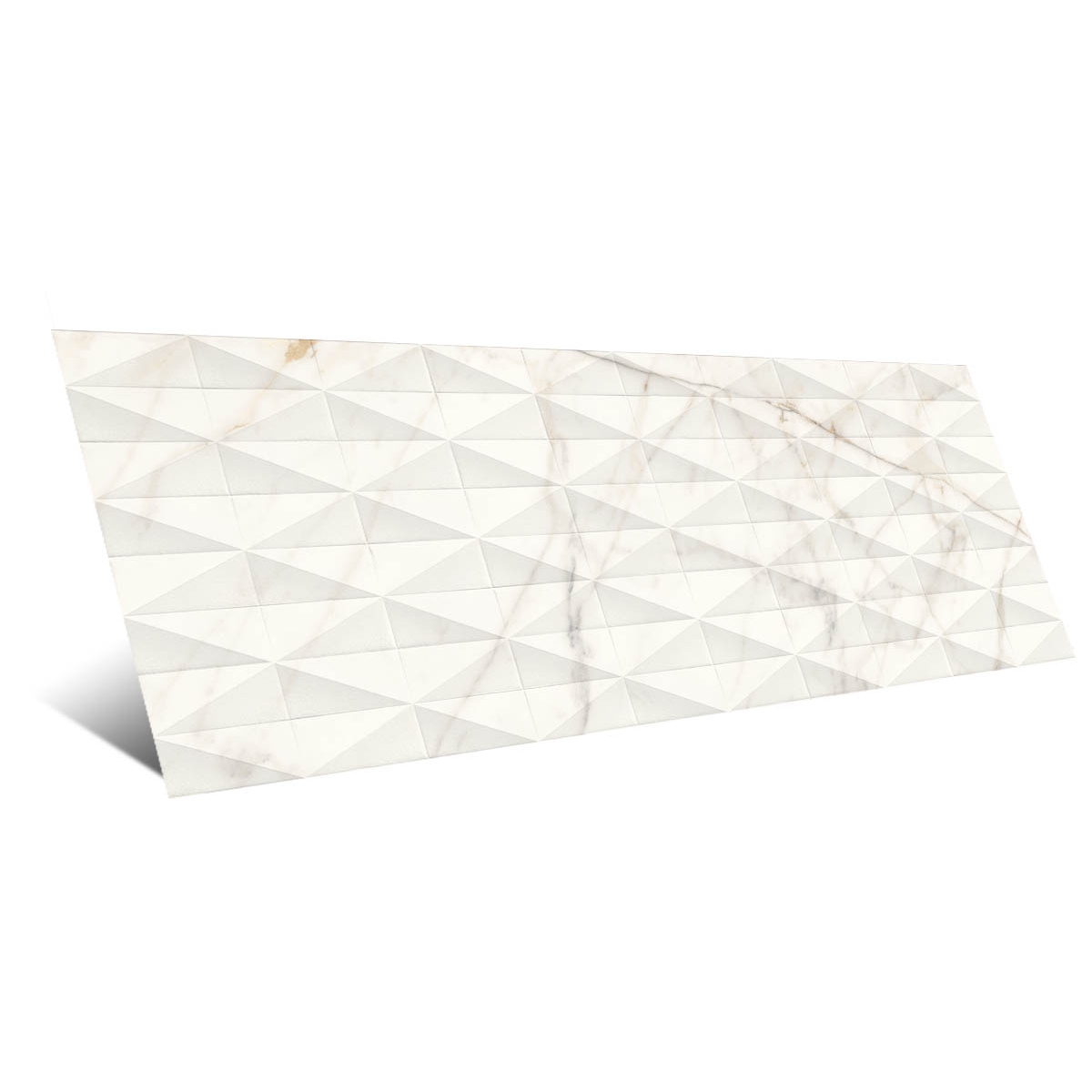 Allmarble Golden White Satin Struttura Pavè 3D (Caja 2.40 m2)