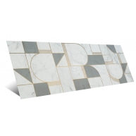 Allmarble Altissimo Satin Decoro Club 40x120 (Caja 1.92m2)