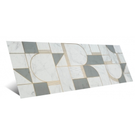 Allmarble Altissimo Satin Decoro Club 40x120 (Caja 1.92m2)