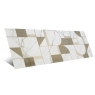 Allmarble Golden White Satin Decoro Club 40x120 (Caja 1.92m2)