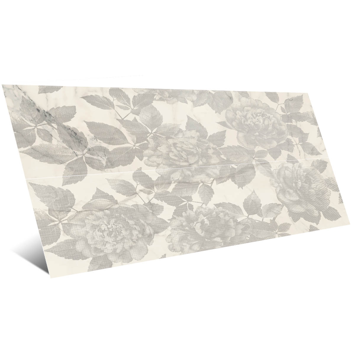 Allmarble Statuario Satin Decoro Rose 80x120 (Caja 1.92m2)