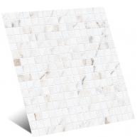 Allmarble Golden White Satin Mosaic 40x40 (Box 0.64m2)