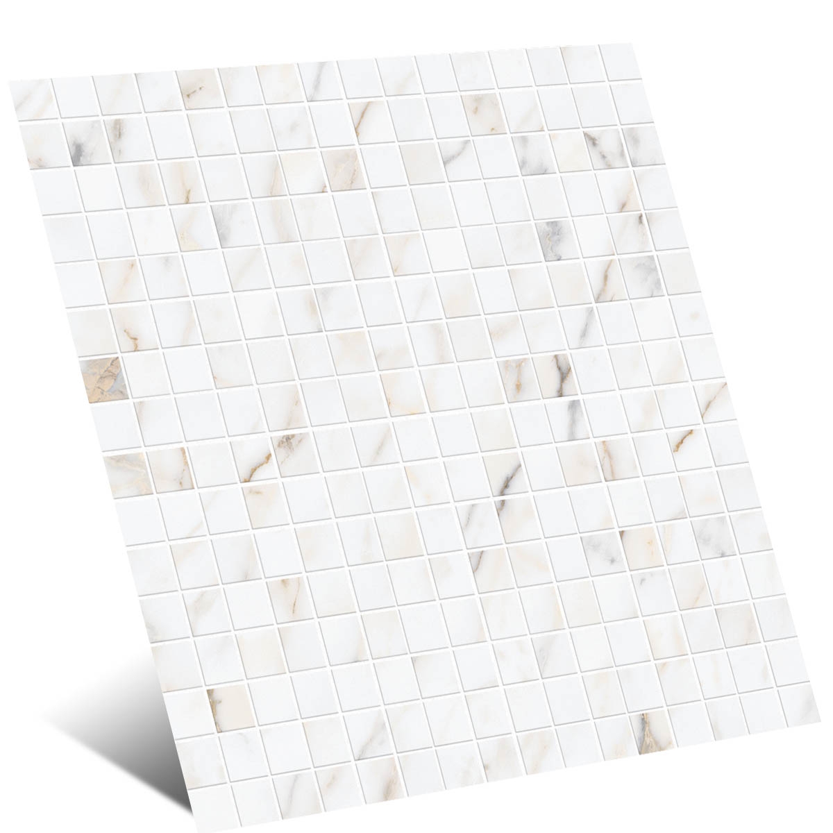 Mosaico Allmarble Golden White Satin 40x40 (Caja 0.64m2)