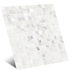 Mosaico de Cetim Allmarble Statuario 40x40 (Caixa 0,64m2)