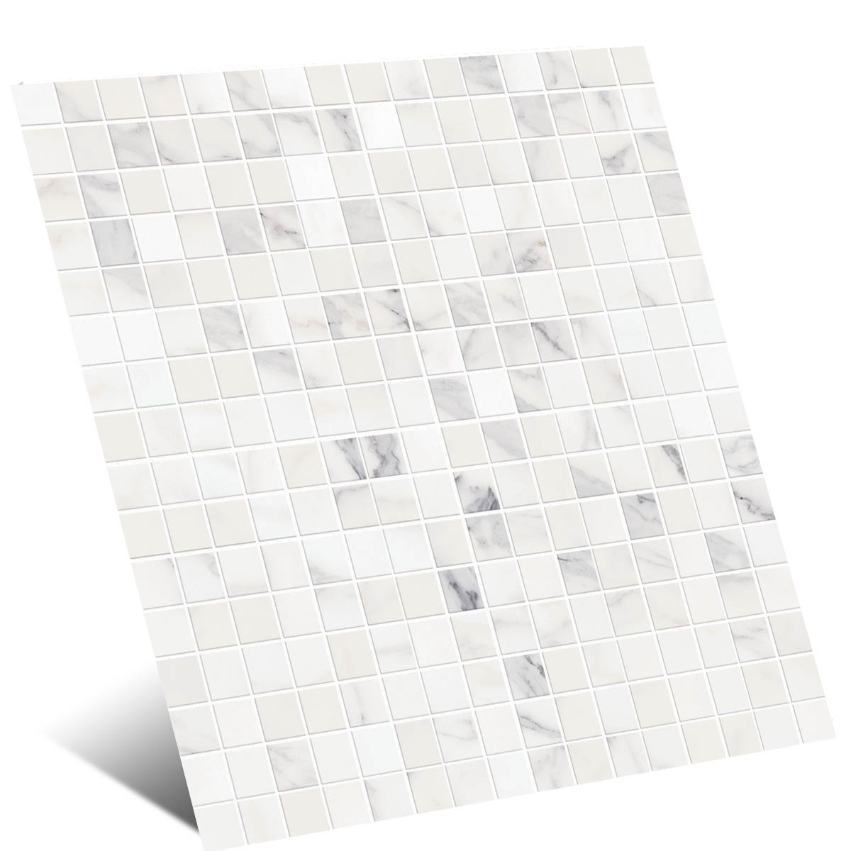 Allmarble Statuario Satin Mosaic 40x40 (Box 0.64m2)